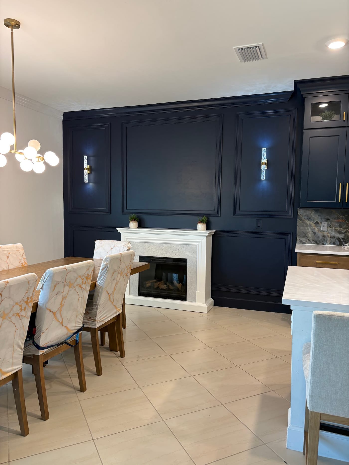 Blue Accent Wall