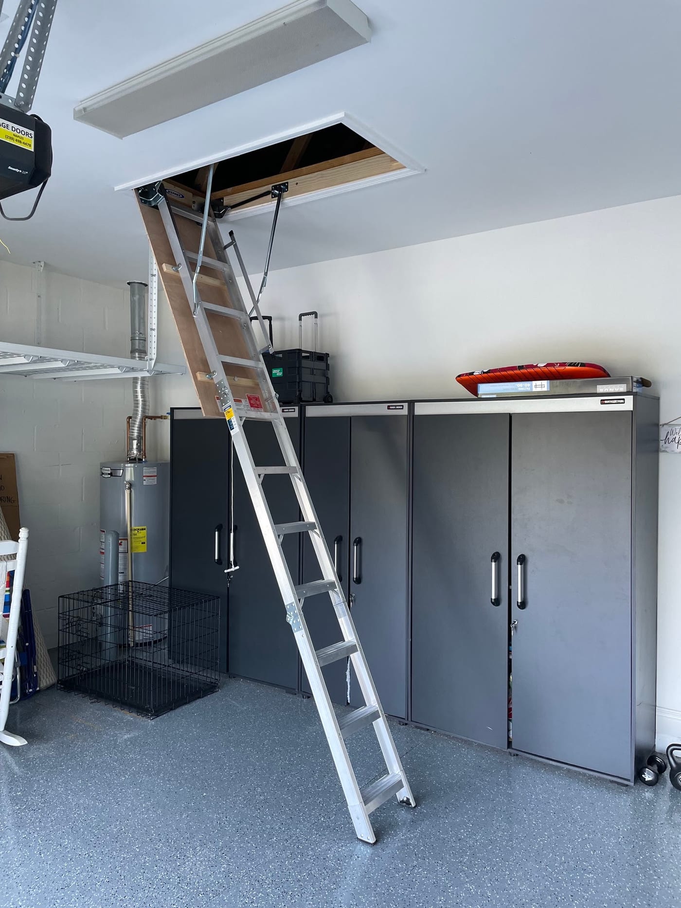 Attic Ladder and Garage Storage